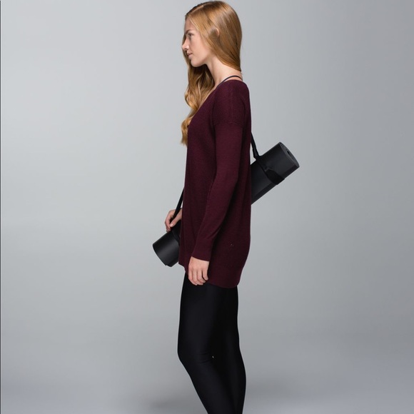 lululemon athletica Sweaters - LULULEMON / THE SWEATER LIFE KNIT LONG SLEEVE TOP